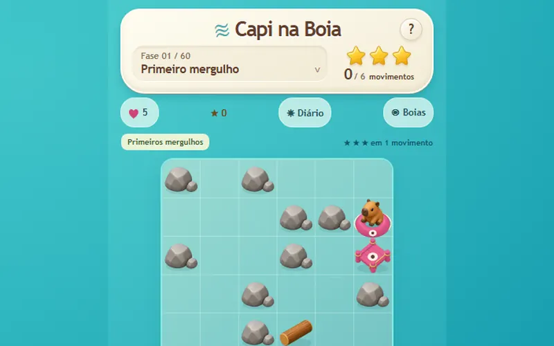 Tela do Capi na Boia