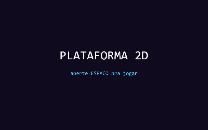 Tela da Plataforma 2D